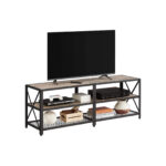 TV alus 140x39x52cm must, hele elevandiluu TV-alused