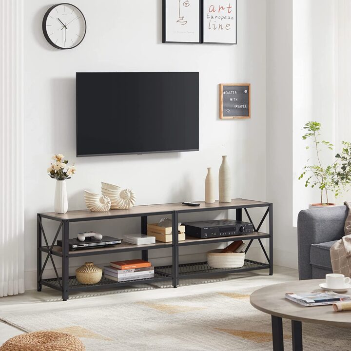 TV alus 160x39x52cm must, hele elevandiluu TV-alused