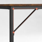 Arvutilaud 80x50x75.5cm must, retro värv Arvutilauad
