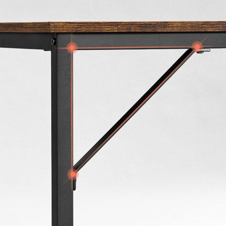 Arvutilaud 80x50x75.5cm must, retro värv Arvutilauad