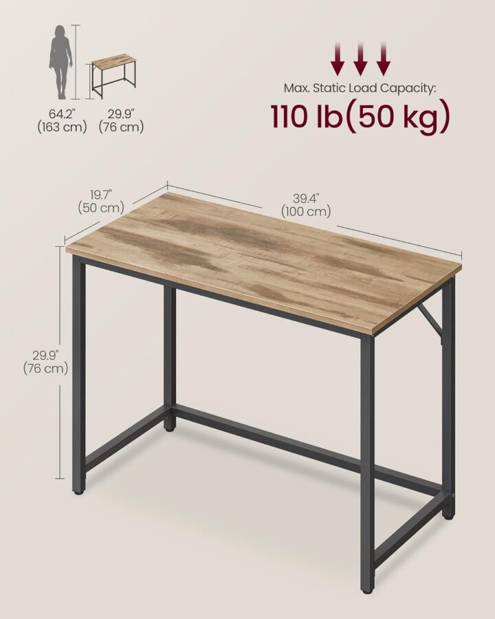 Arvutilaud 100x50x75.2cm Reguleeritava kõrgusega lauad