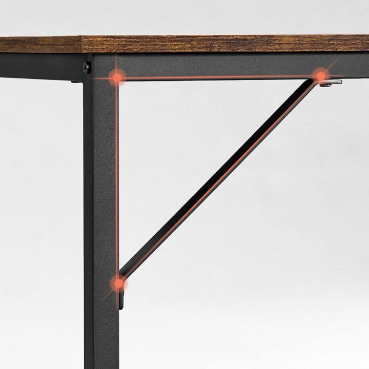 Arvutilaud 135x60x75cm must, retrovärv Arvutilauad