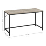 Arvutilaud 135x60x75cm must, hele elevandiluu Arvutilauad