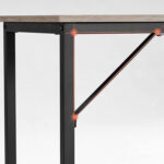 Arvutilaud 135x60x75cm must, hele elevandiluu Arvutilauad