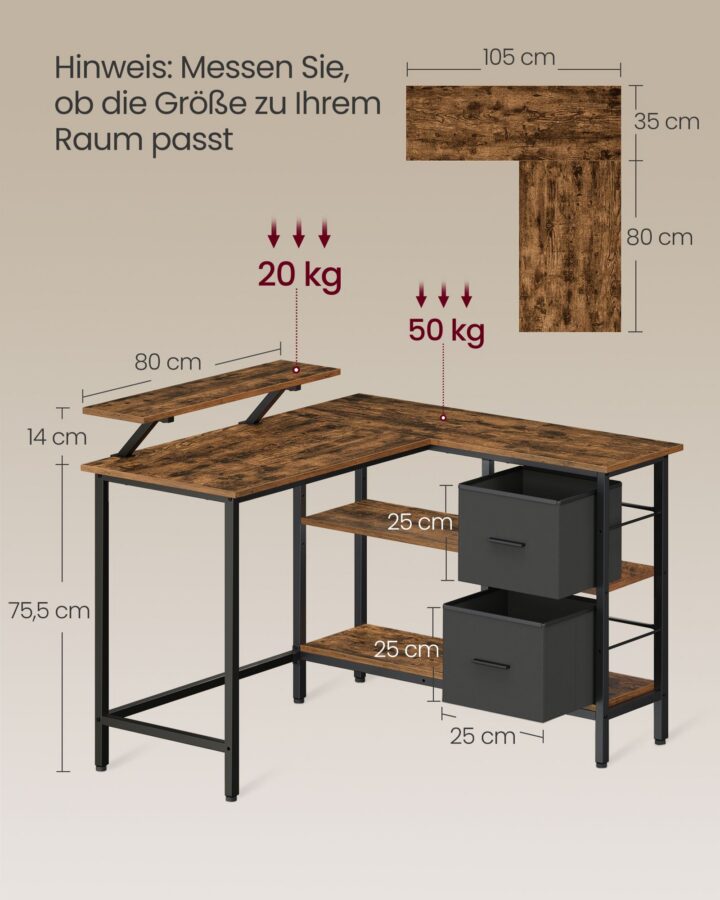 Arvutilaud 115x105x89cm Arvutilauad