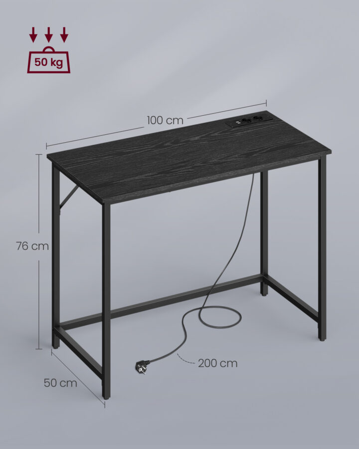 Arvutilaud 100x50x75.5cm Reguleeritava kõrgusega lauad