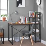 Arvutilaud 120×119.3x60cm antiik, must Arvutilauad