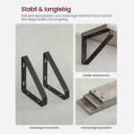 Seinariiulite komplekt 40x12x10cm must, hele elevandiluu Kandikud