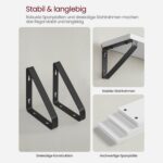 Seinariiulite komplekt 30/35/40x12x10cm must, täpiline valge Sisustusteadotet