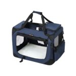 Koerakuut 70.0×52.0x52.0cm sinine, must Kasside transportkorvid ja puurid