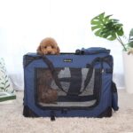 Koerakuut 70.0×52.0x52.0cm sinine, must Kasside transportkorvid ja puurid