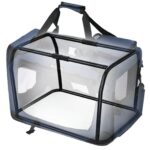 Koerakuut 70.0×52.0x52.0cm sinine, must Kasside transportkorvid ja puurid