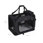 Transportkorv 50.0×35.0x35.0cm must Kasside transportkorvid ja puurid