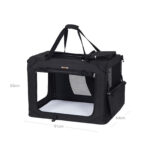 Koerakuut 91.0×63.0x63.0cm must Kasside transportkorvid ja puurid
