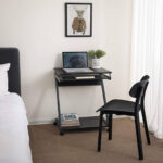 Arvutilaud 60x48x71.5cm, must, hall Arvutilauad