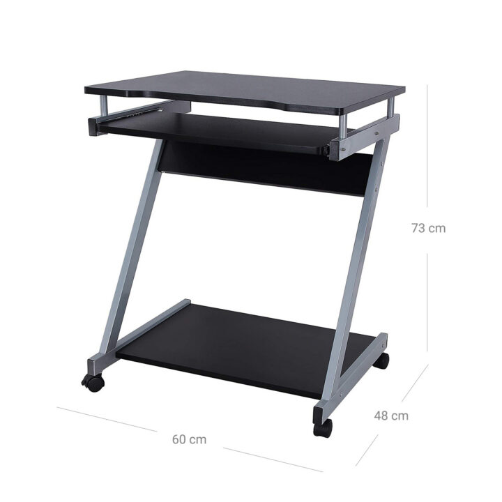 Arvutilaud 60x48x71.5cm, must, hall Arvutilauad
