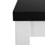 Arvutilaud 120x60x76cm must, valge Arvutilauad