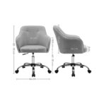 Kontoritool 60.8x58x86/96cm hall Kontoritoolid