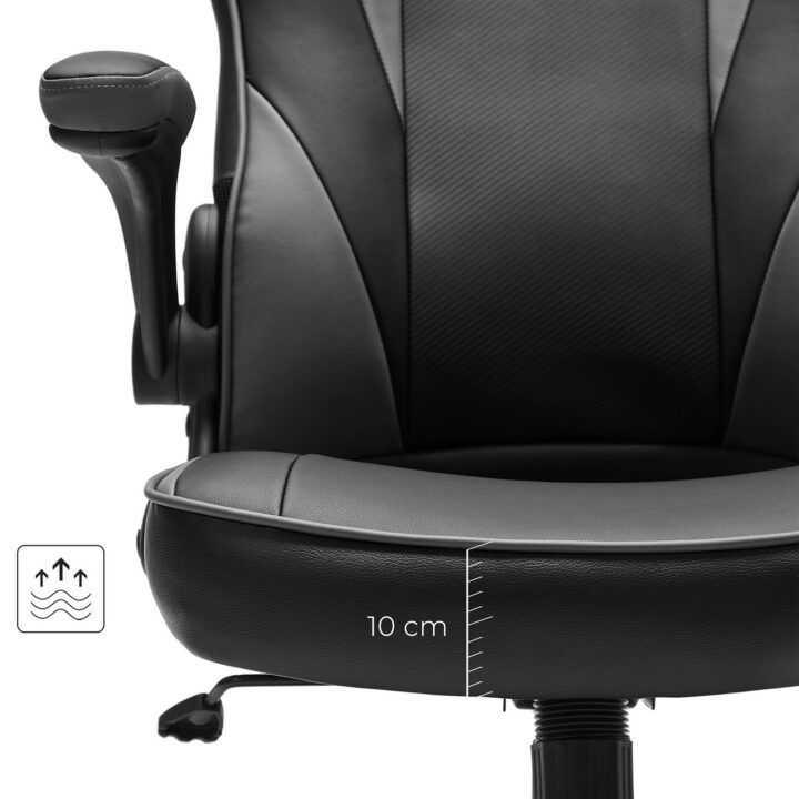 Kontoritool 64x75x(110-120)cm must, hall Kontoritoolid