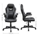 Kontoritool 64x75x(110-120)cm must, hall Kontoritoolid