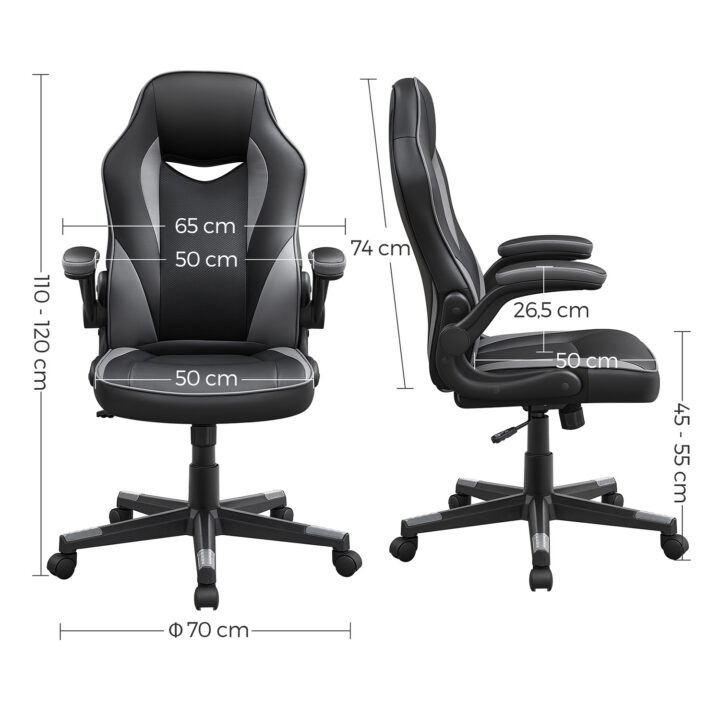 Kontoritool 64x75x(110-120)cm must, hall Kontoritoolid