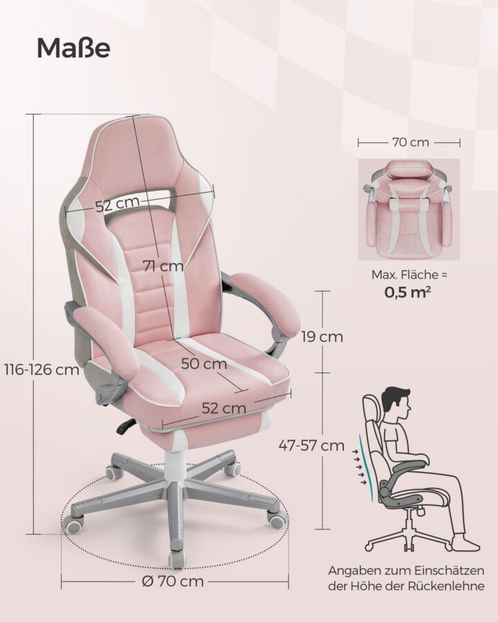 Kontoritool 65.5×70.9x(119.7-129.7)cm Kontoritoolid