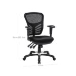Kontoritool 67x63x(96-105.5)cm must Kontoritoolid