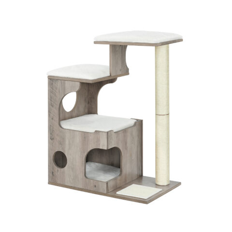 Kassipuu 66x42x88cm hall Kasside kraapimis- ja ronimispuud