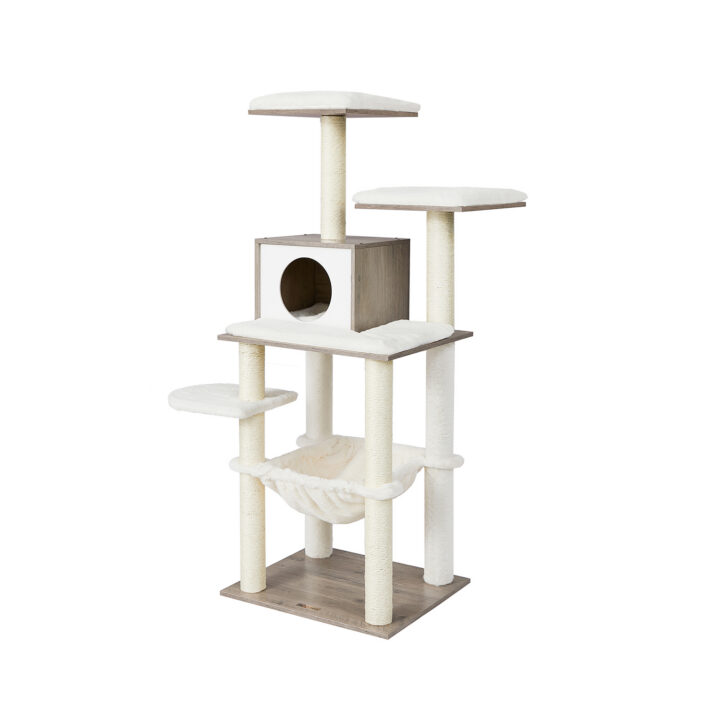 Kassipuu 55x45x138cm hall Kasside kraapimis- ja ronimispuud