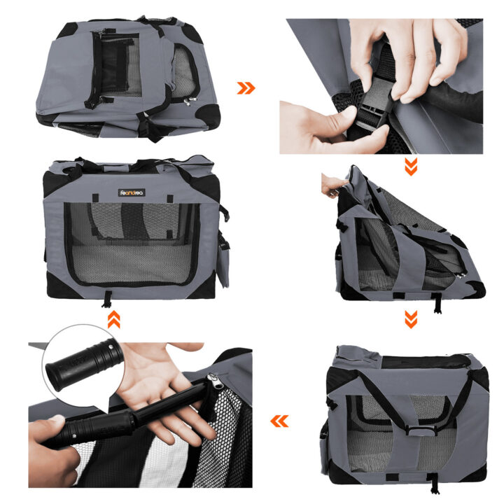 Transportkorv 70.0×52.0x52.0cm hall, must Kasside transportkorvid ja puurid