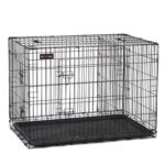 Juhtmetest puurpakid 122×74.5×80.5cm must, must Transportkorvid ja puurid koertele