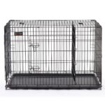 Juhtmetest puurpakid 122×74.5×80.5cm must, must Transportkorvid ja puurid koertele