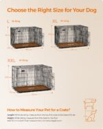 Juhtmetest puurpakid 122×74.5×80.5cm must, must Transportkorvid ja puurid koertele
