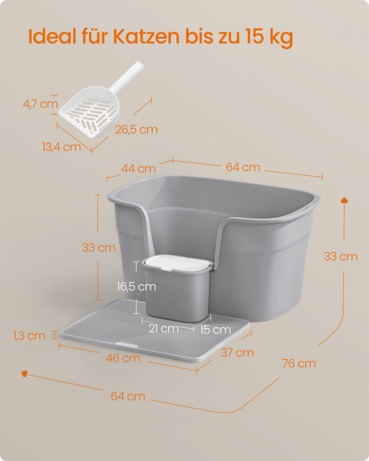 Kassiliivakast PPT003G01 75×63.5x33cm Kasside liivakastid