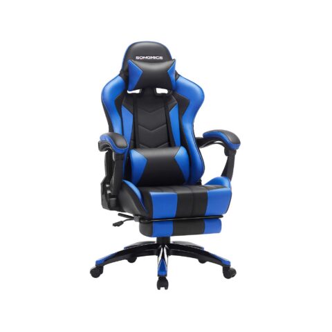 Mänguritool 66x73x(123.5-131.5) cm must,sinine Ergonoomilised toolid