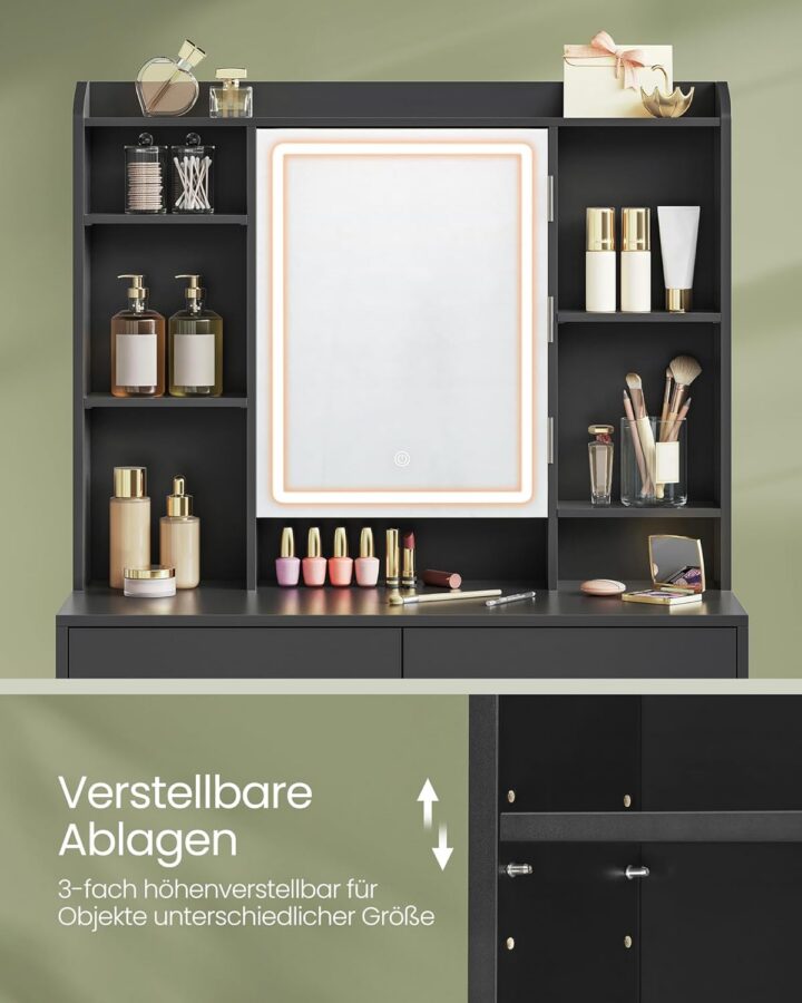 Peegliga laud 90x40x144.7cm Meigilauad