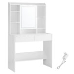 Peegliga kosmeetikalaud 90x40x144.7cm Meigilauad