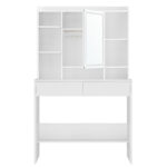 Peegliga kosmeetikalaud 90x40x144.7cm Meigilauad