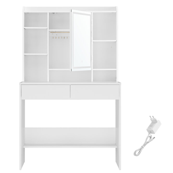 Peegliga kosmeetikalaud 90x40x144.7cm Meigilauad