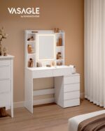 Peegliga tualettlaud 97.5x40x145cm Meigilauad
