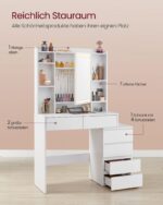 Peegliga tualettlaud 97.5x40x145cm Meigilauad