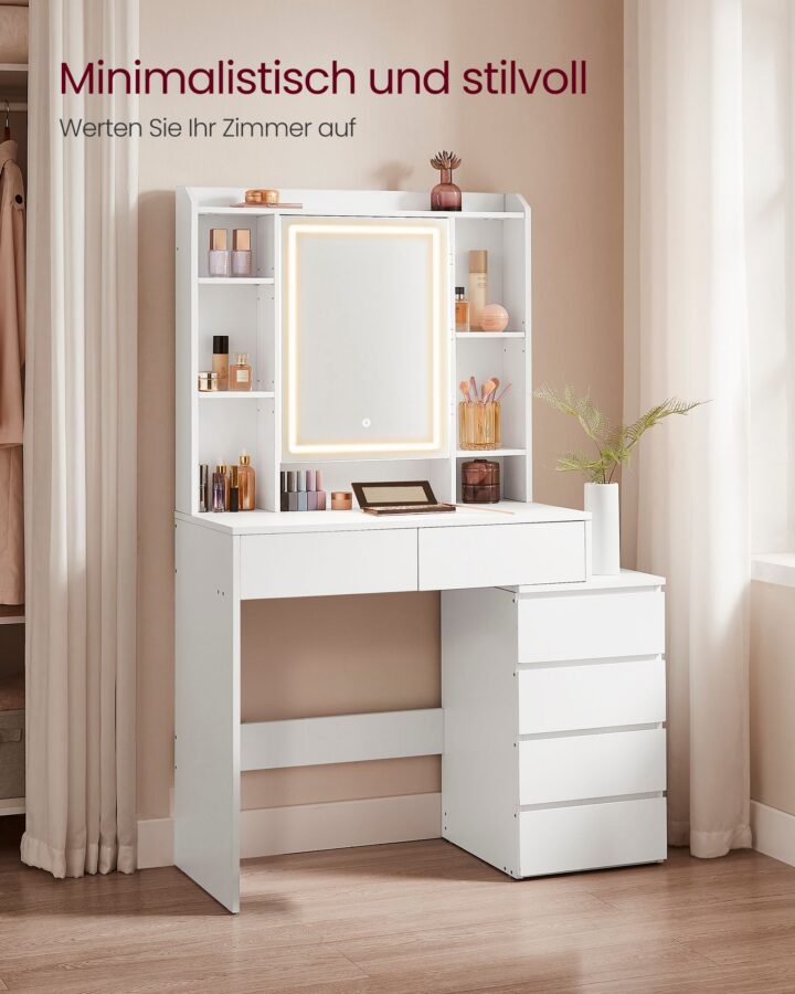 Peegliga tualettlaud 97.5x40x145cm Meigilauad