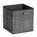 Hoiukast 30x30x30cm must Pesukorvid ja hoiukastid