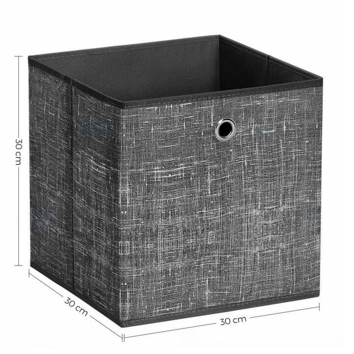 Hoiukast 30x30x30cm must Pesukorvid ja hoiukastid