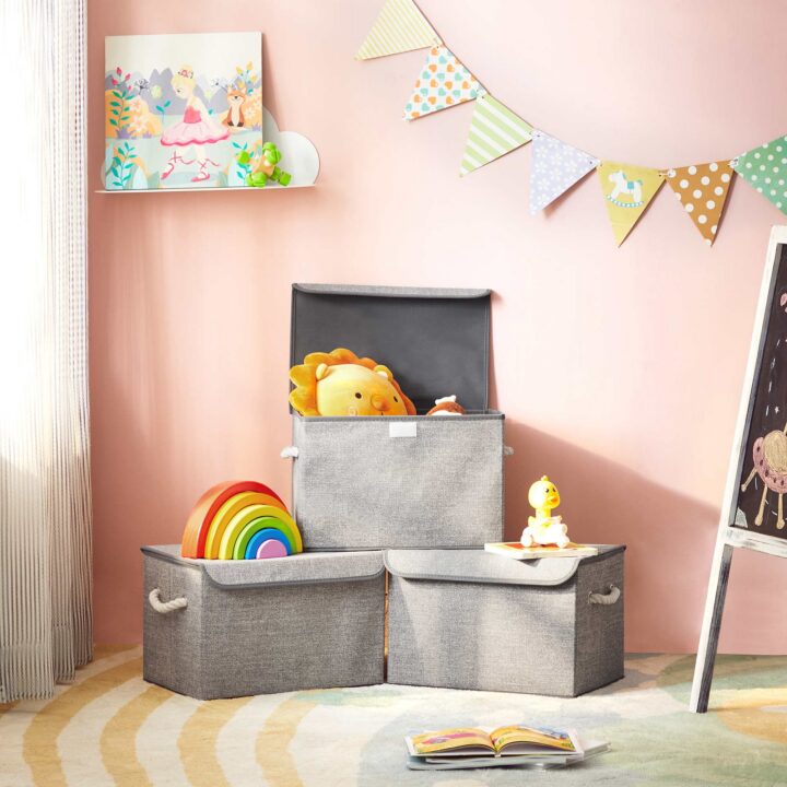 Hoiukast 38x25x25cm hall Pesukorvid ja hoiukastid