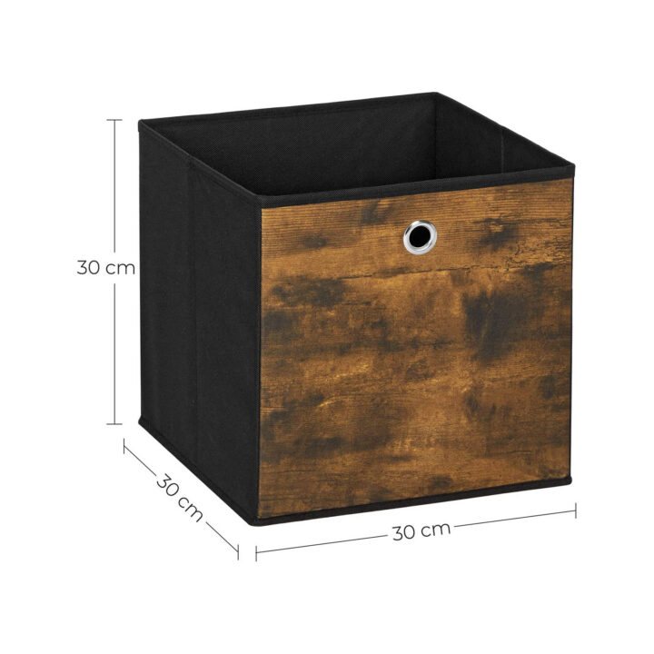 Hoiukast 30x30x30cm must Pesukorvid ja hoiukastid
