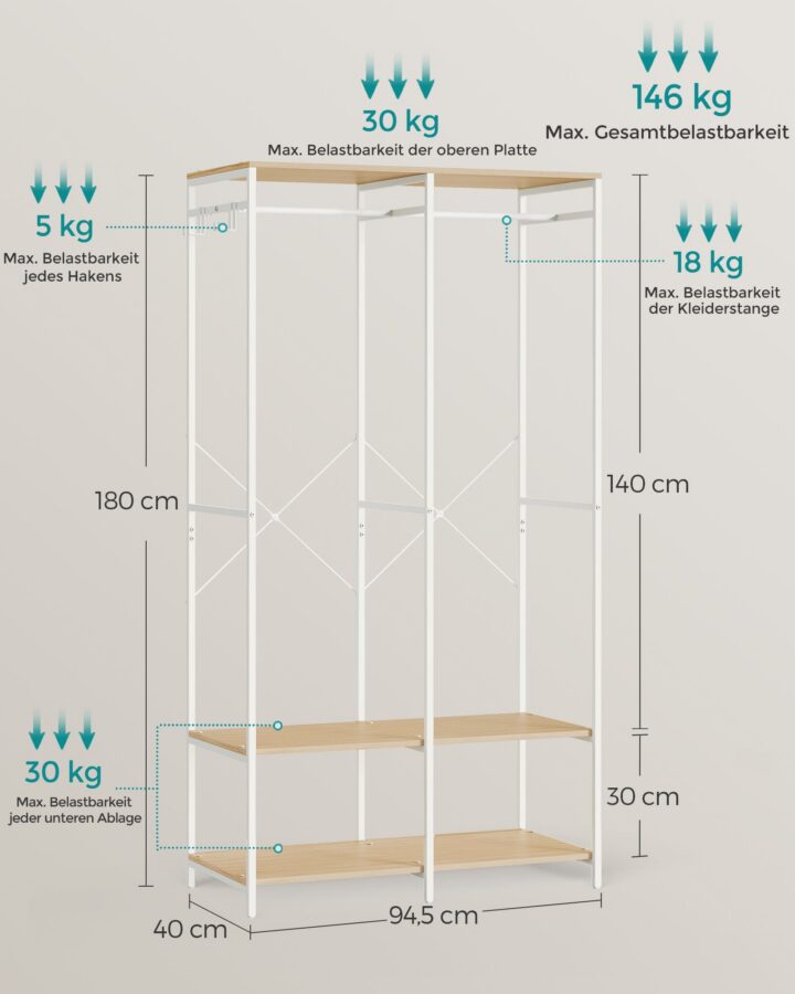 Riidekapp 94.5x40x180cm Riidepuud