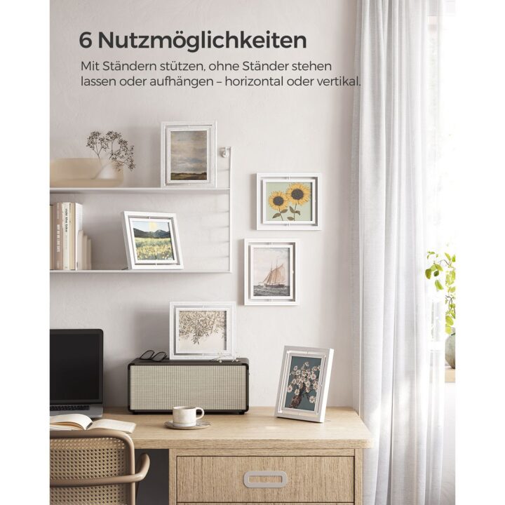 Fotoraam 25.5×20.5cm valge Pildiraamid