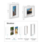 Fotoraam 25.5×20.5cm valge Pildiraamid