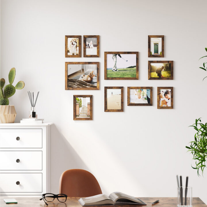 Fotoraam 28.4×23.3×1.2cm/20.2×15.2×1.2cm/18.2×13.2×1.2cm antiikne Pildiraamid
